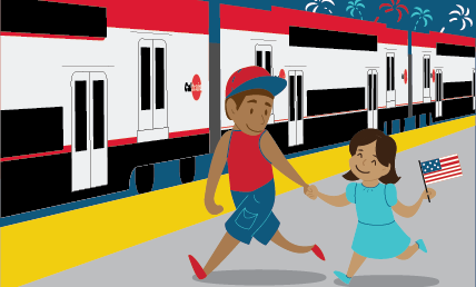 Caltrain 4th of July