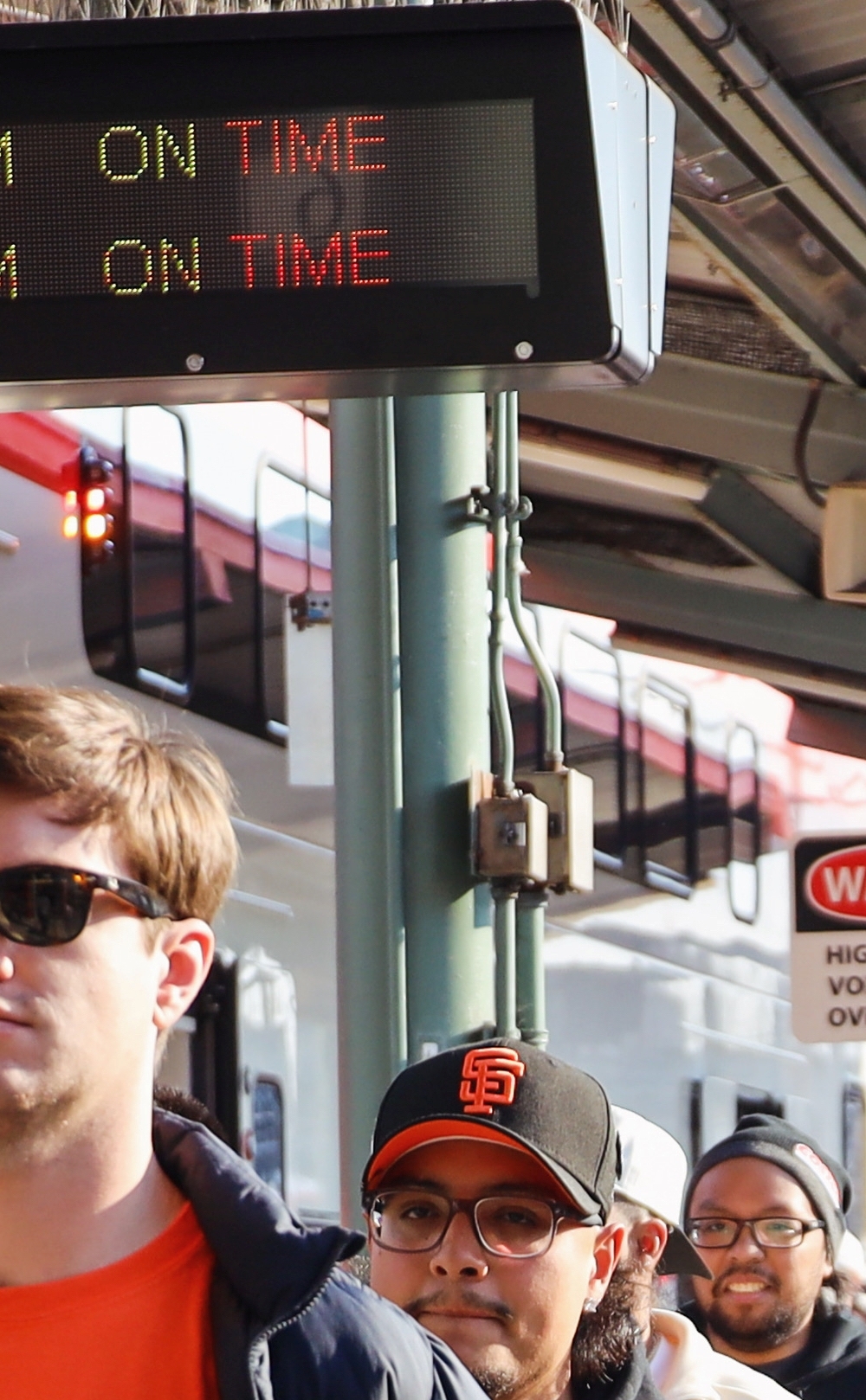 Caltrain riders depart at San Francisco Station